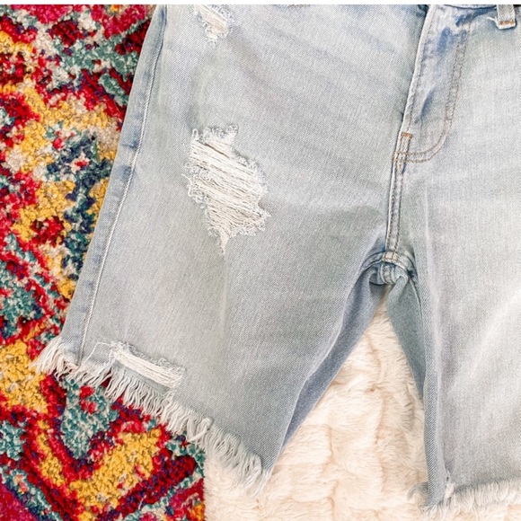 Men's Hollister Slim Denim Short 9" Light Wash Size 30 - Picture 3 of 7